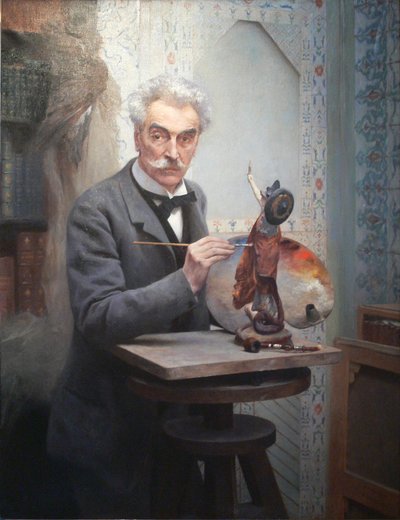 Escultor trabajando. Gerome en su taller de Fernand Cormon